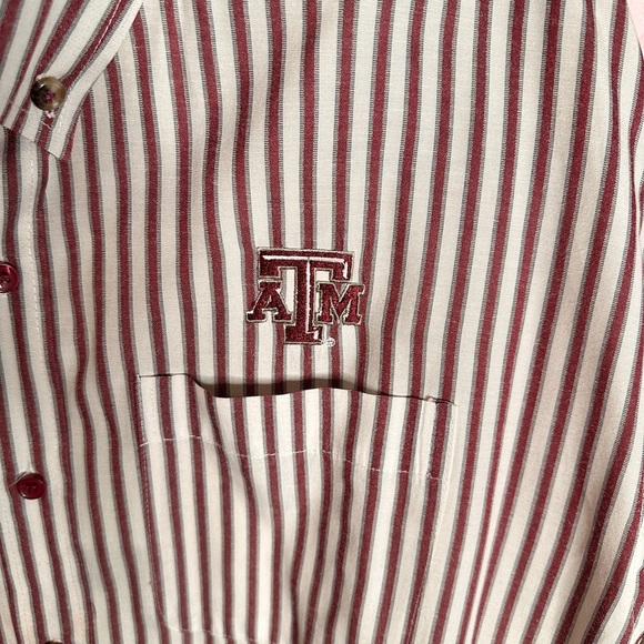 Texas A&M Striped Maroon and White Men's Shirt Size XXL - Picture 3 of 4